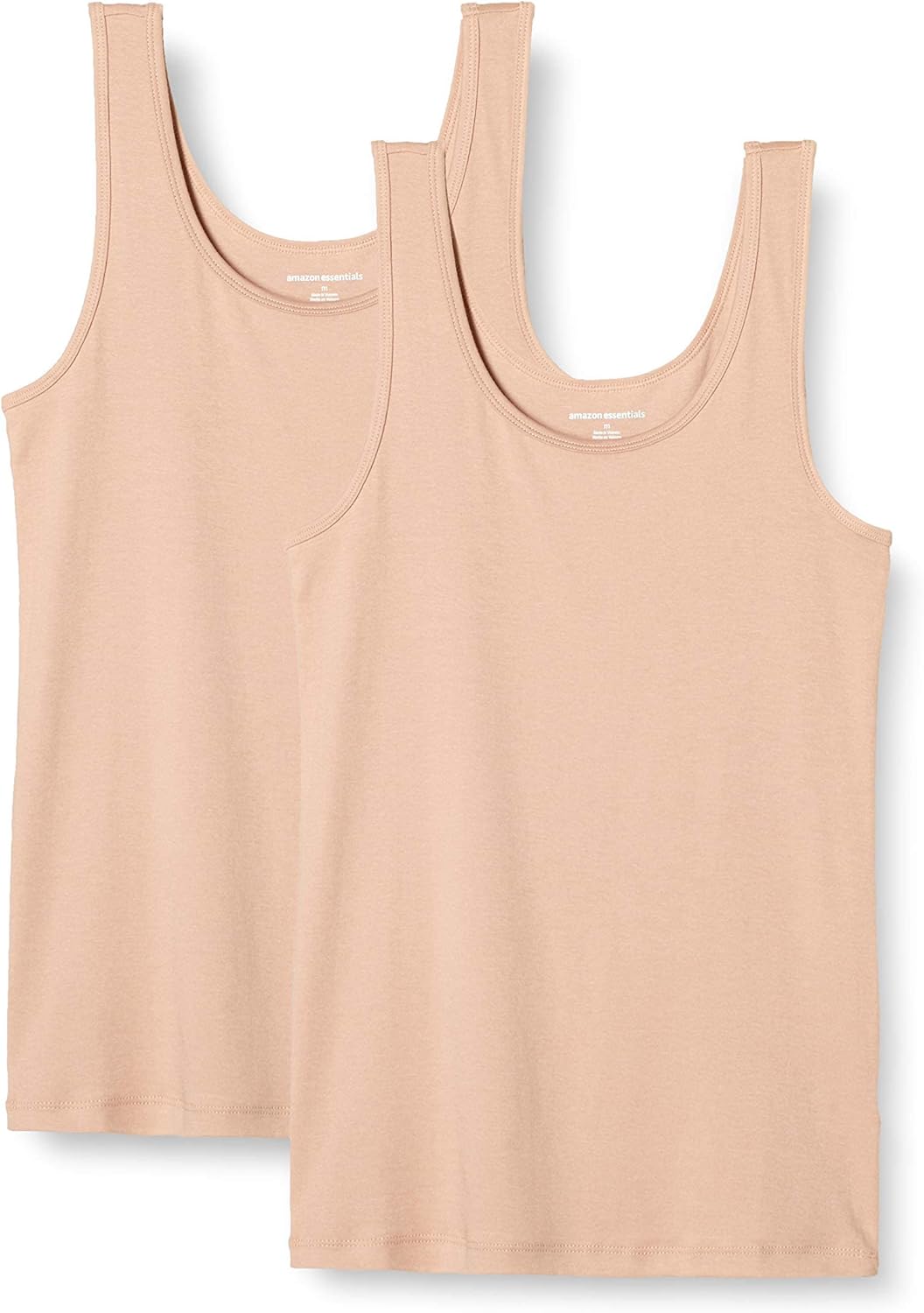 Amazon Essentials Women’s Slim-Fit Tank, Pack of 2