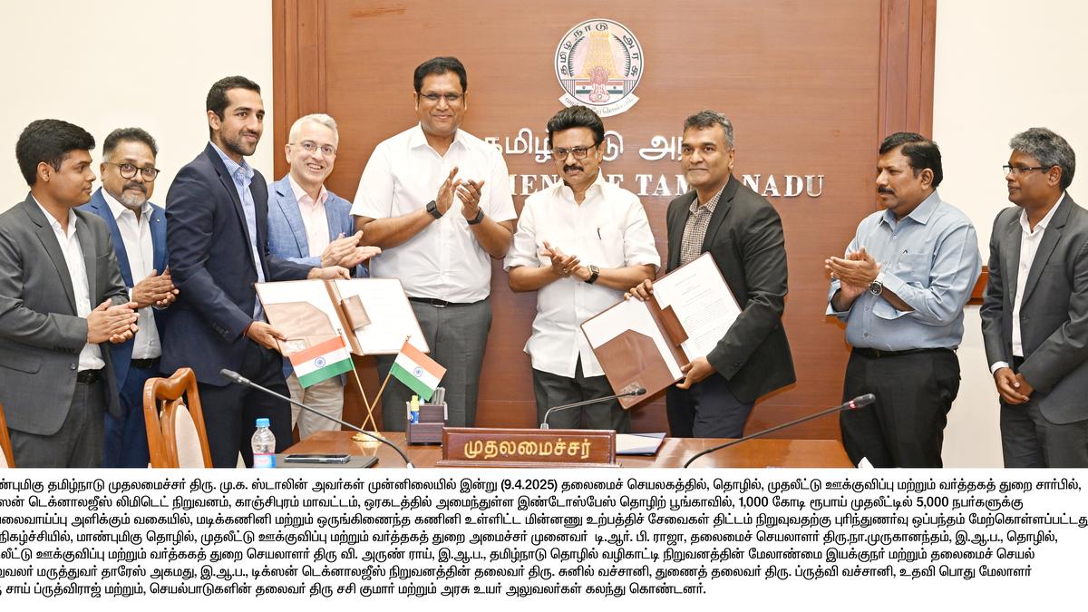 Dixon Tech invests ₹1,000 cr in new plant at Oragadam to manufacture laptops