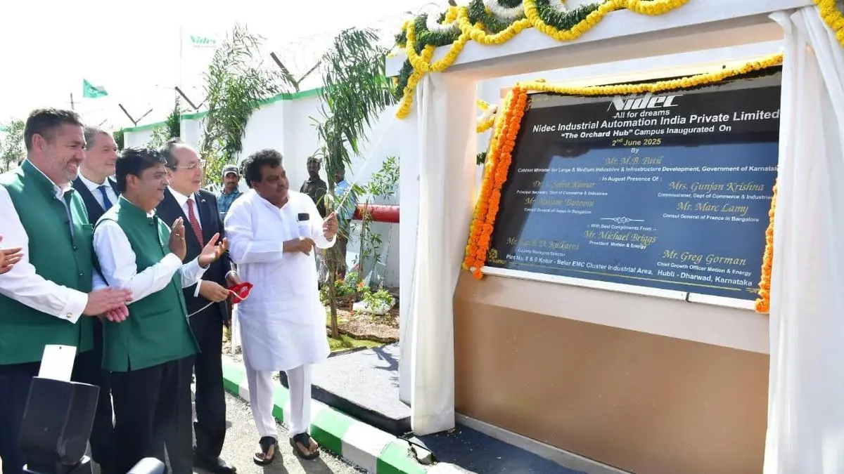 Data centre equipment manufacturing Nidec inaugurates ₹600 cr plant in Hubballi
